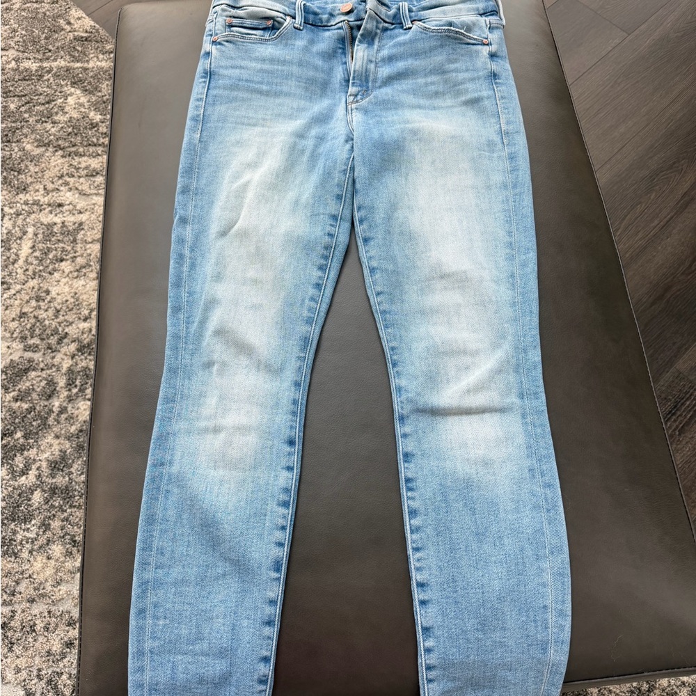 MOTHER Light Wash Skinny Jeans